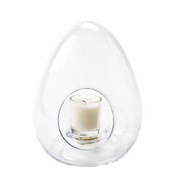 Egg Shape Glass Candle Holder/Terrarium